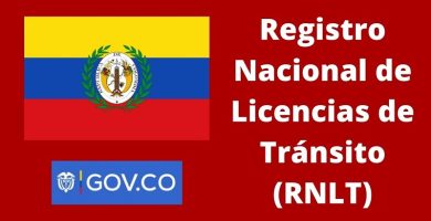 Registro Nacional de Licencias de Tránsito RNLT